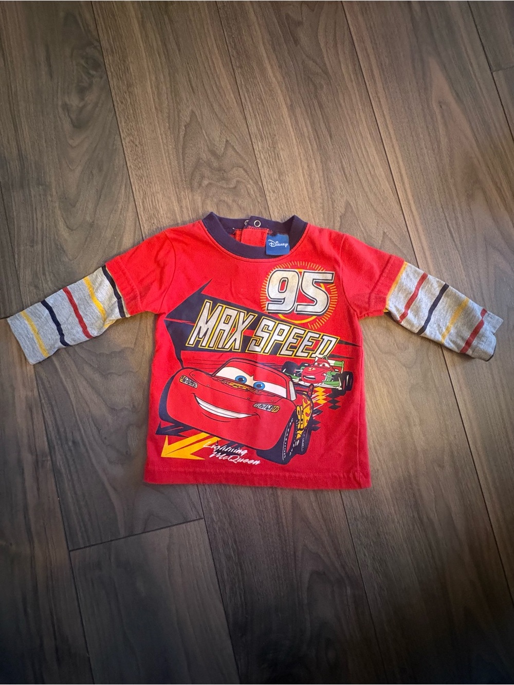 🚗 Disney Pixar Cars Red Lightning McQueen 'Max Speed' Graphic Tee